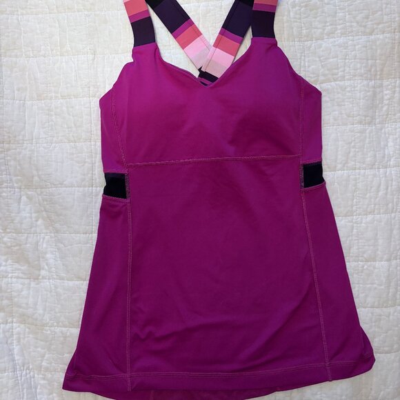 Sz8 Lululemon Push Ur Limits Tank with Built-in Bra - Size 8 - Picture 5 of 9